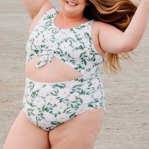 Lime Ricki “Blossom” Knotted One Piece